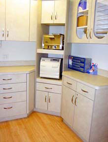 stelization room at Dr. Sarett's dental office